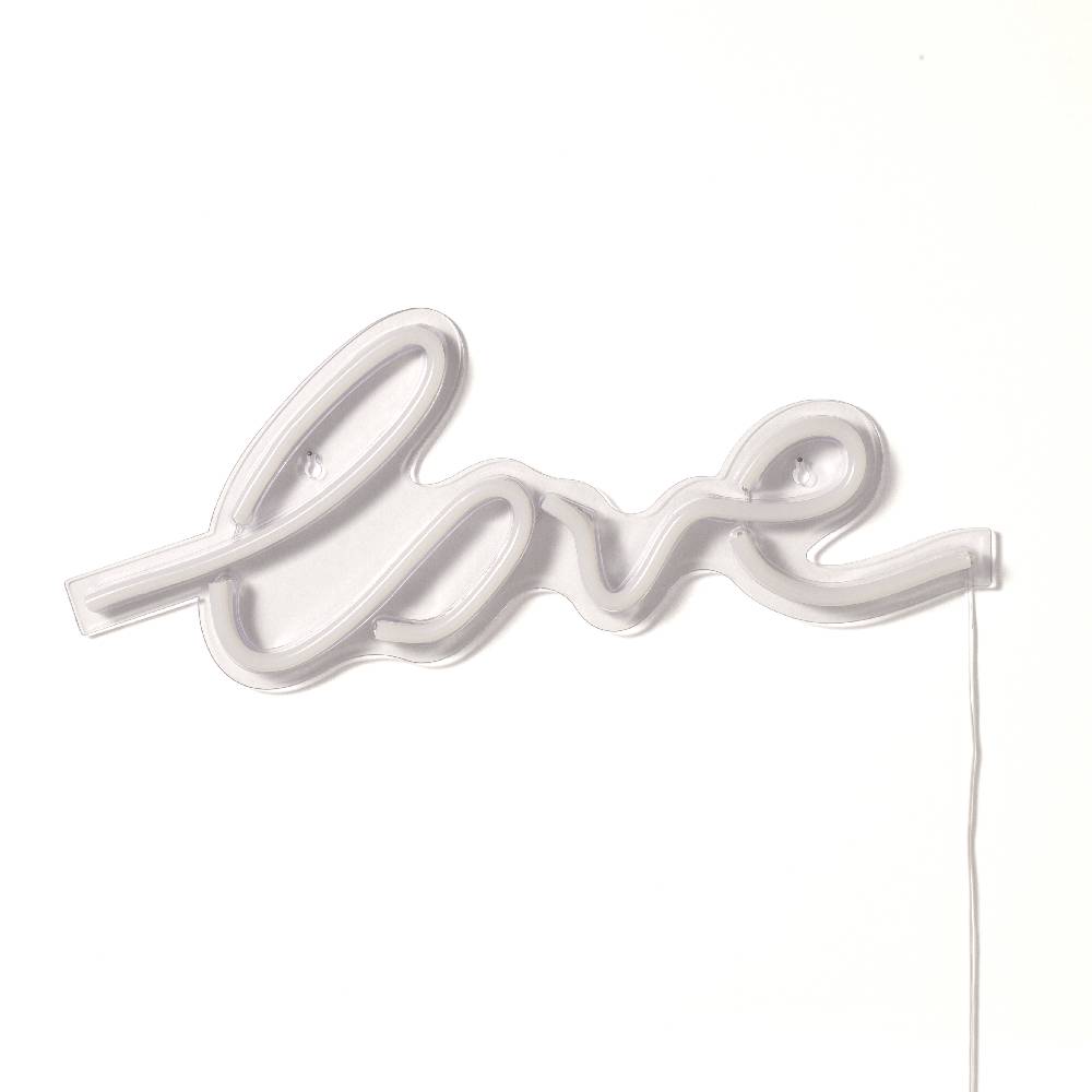 Oresteluchetta scritta luminosa da parete LOVE