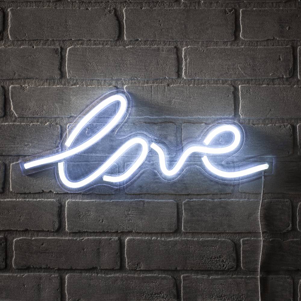 Oresteluchetta scritta luminosa da parete LOVE Super Saving Price