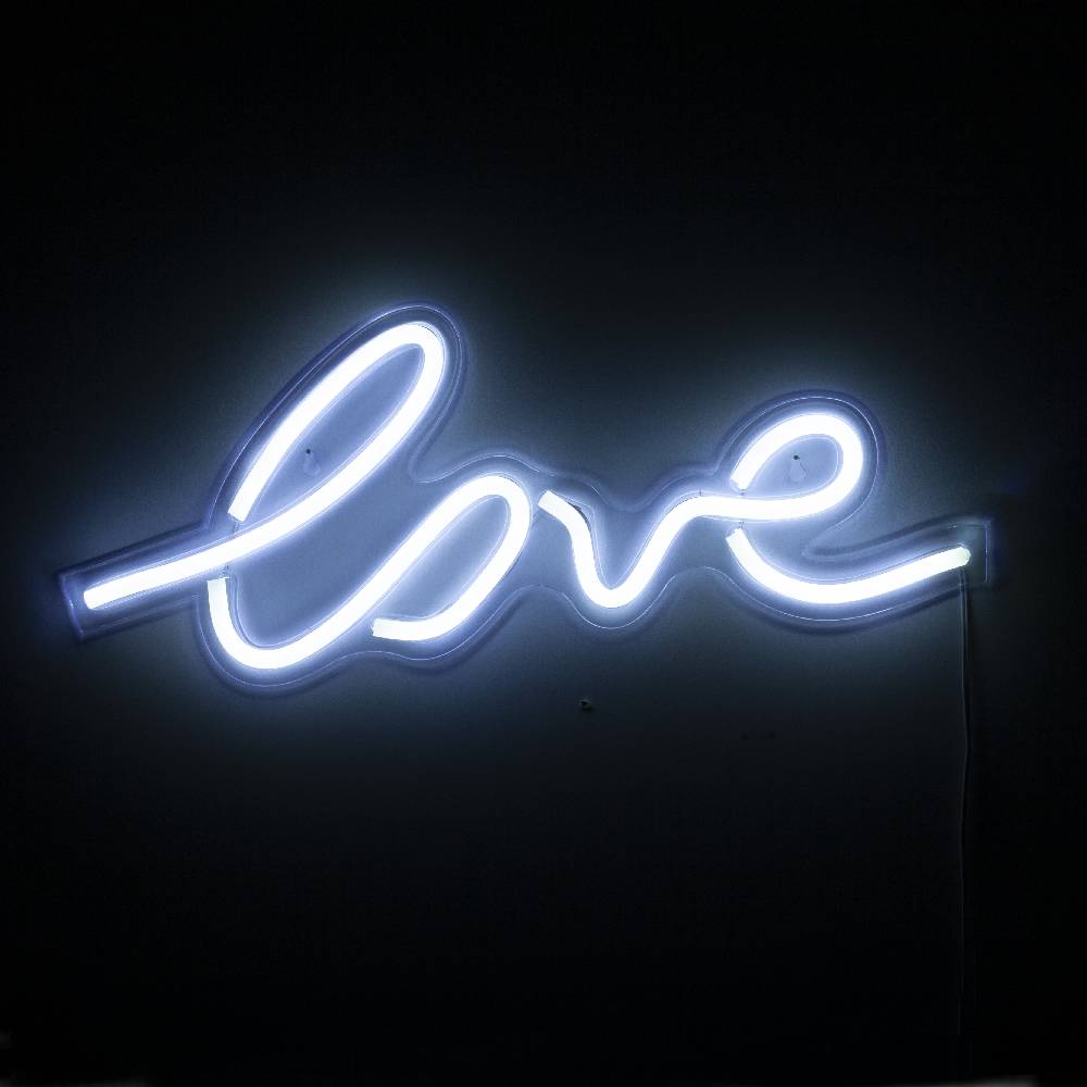 Oresteluchetta scritta luminosa da parete LOVE Super Saving Price