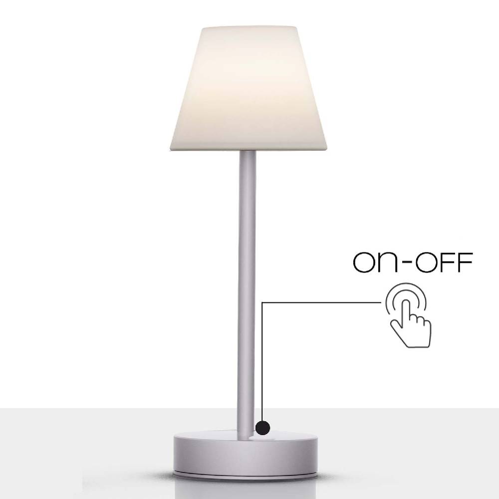 Oresteluchetta Lampada da tavolo ADELAIDE SLIM 30 GREY Offerte