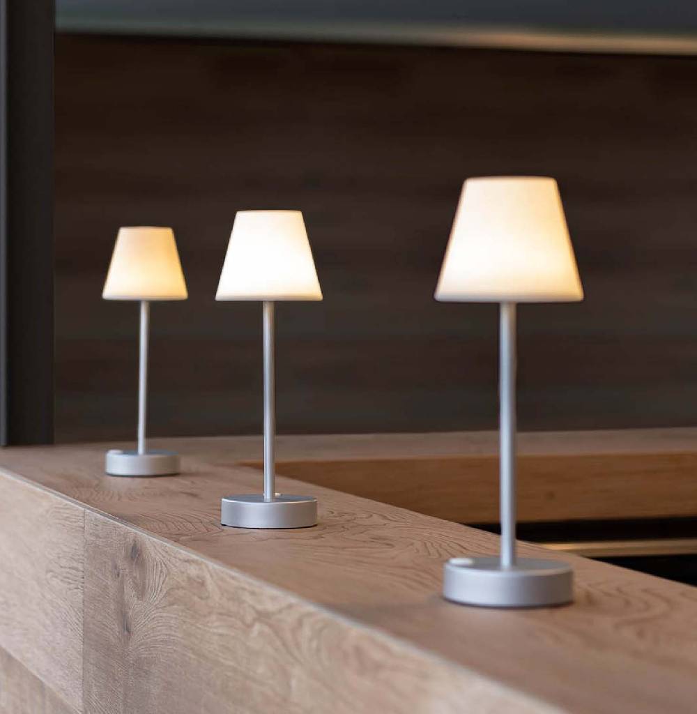 Oresteluchetta Lampada da tavolo ADELAIDE SLIM 30 GREY Offerte