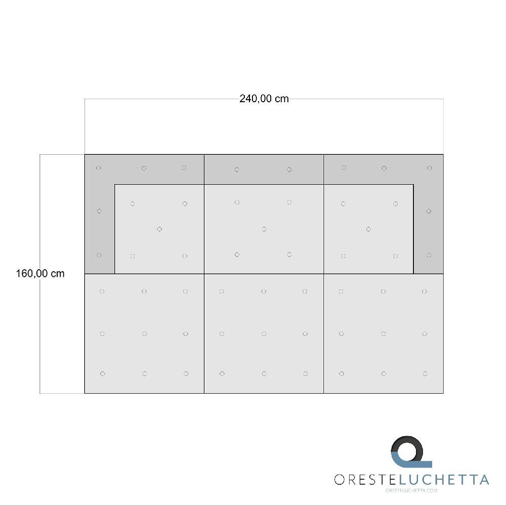 Oresteluchetta Divano 3 posti YANTRA WAFFLE MULTICOLOR Composizione 51 Qualità