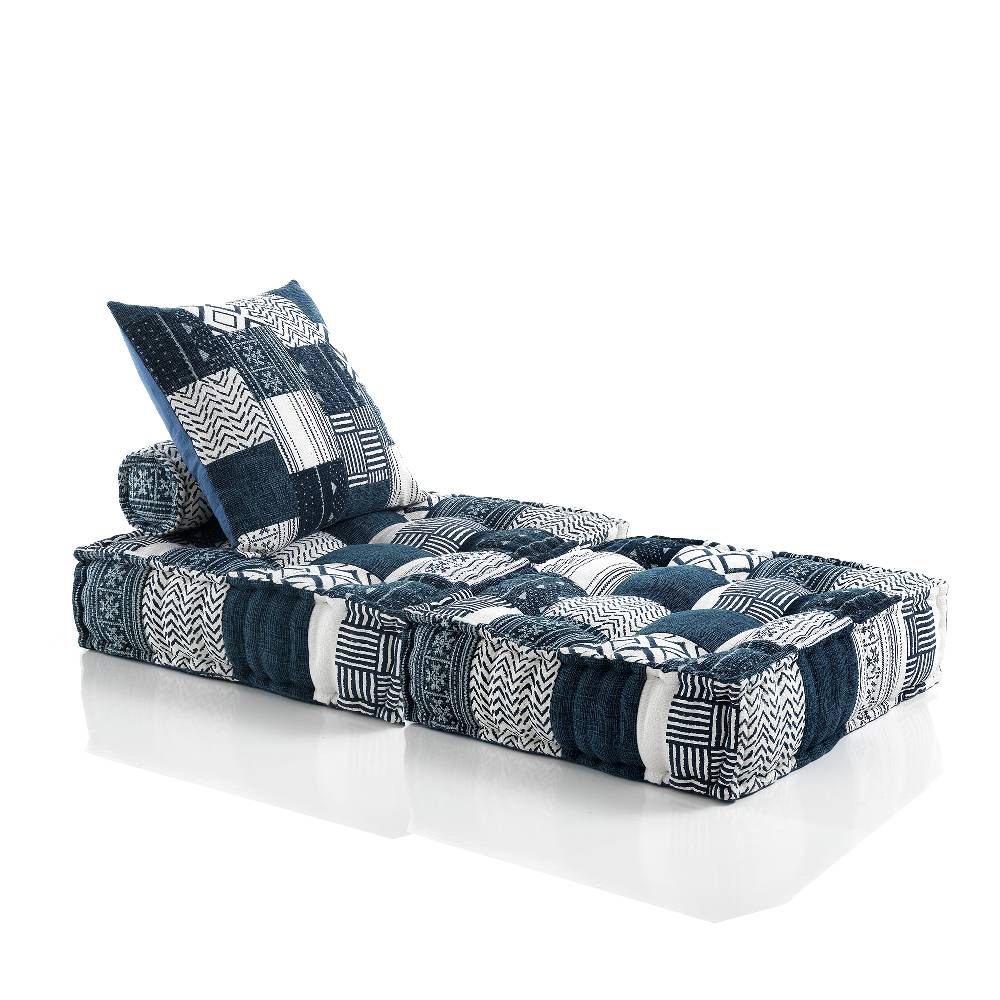 Oresteluchetta Divano 2 posti WHITE/BLUE ISY Composizione 79 Pezzi Unici