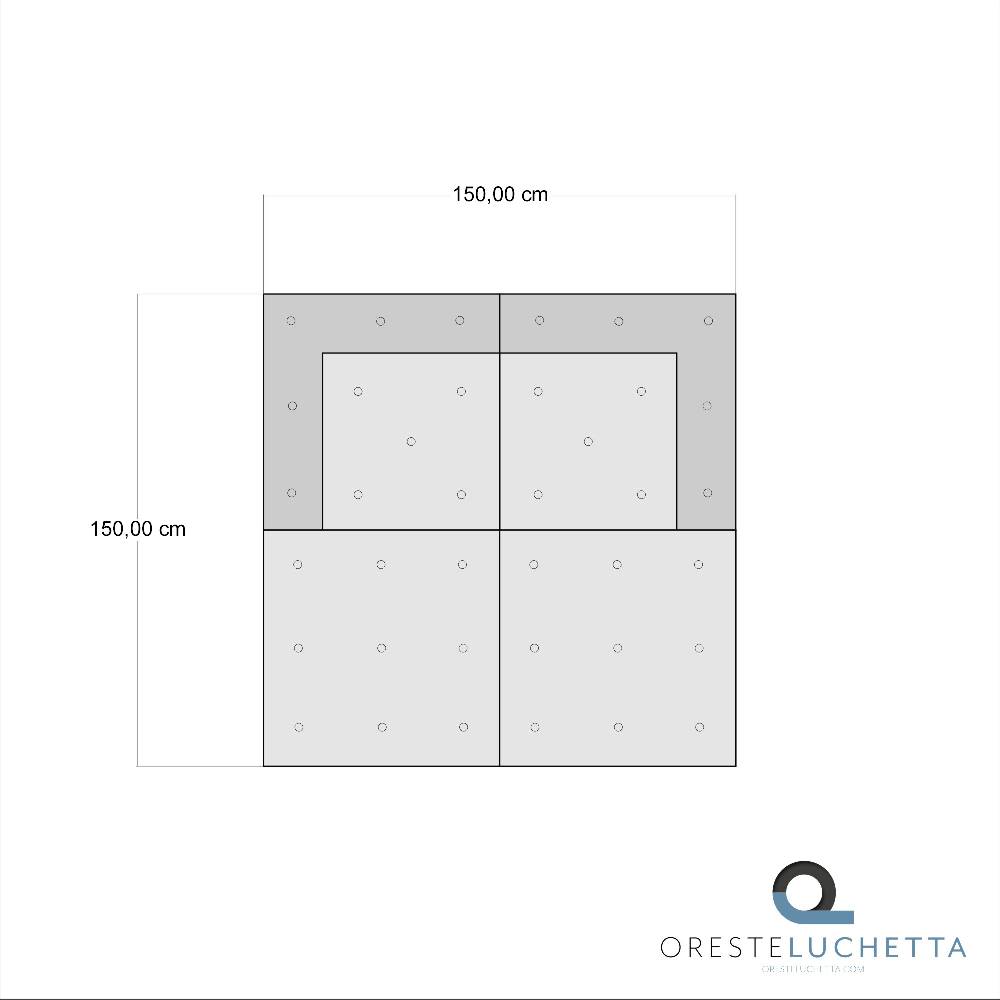 Oresteluchetta Divano 2 posti OUTDOOR IKAT MINT & GREY Composizione 57 Presa