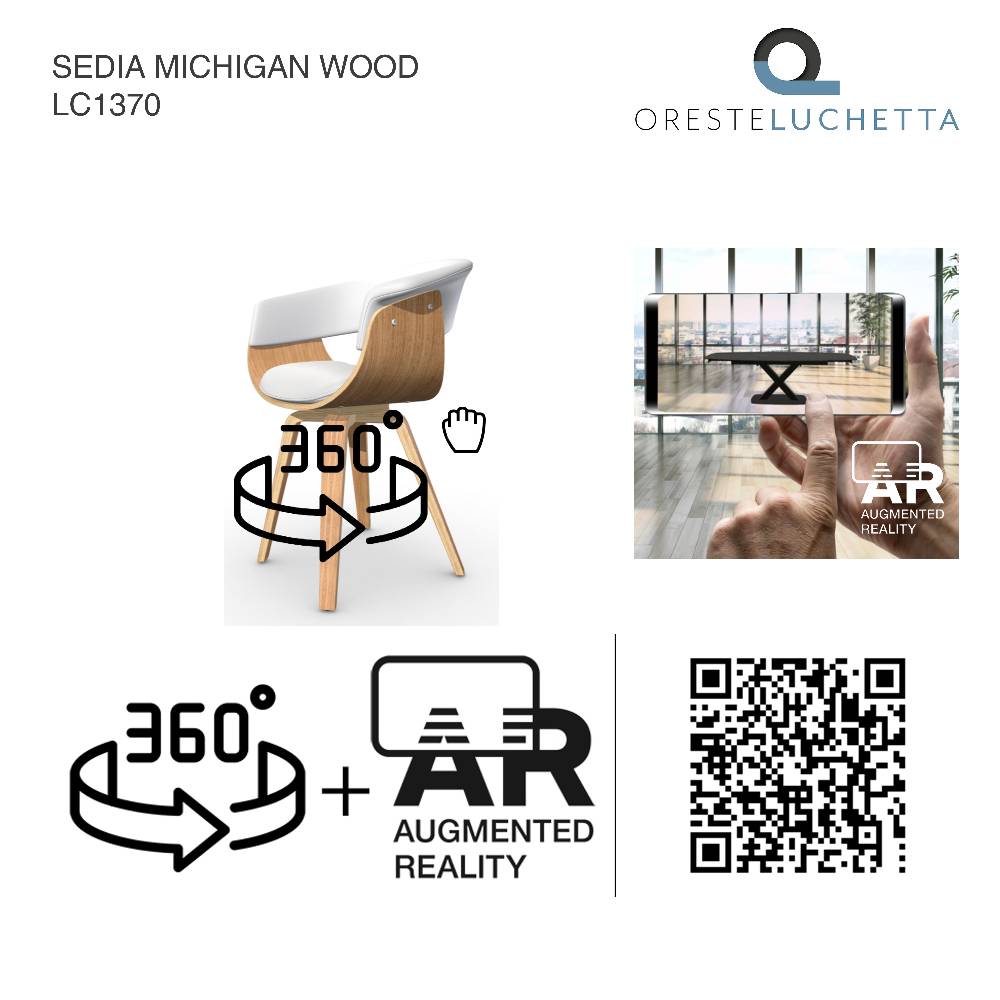Oresteluchetta SEDIA MICHIGAN WOOD Officina