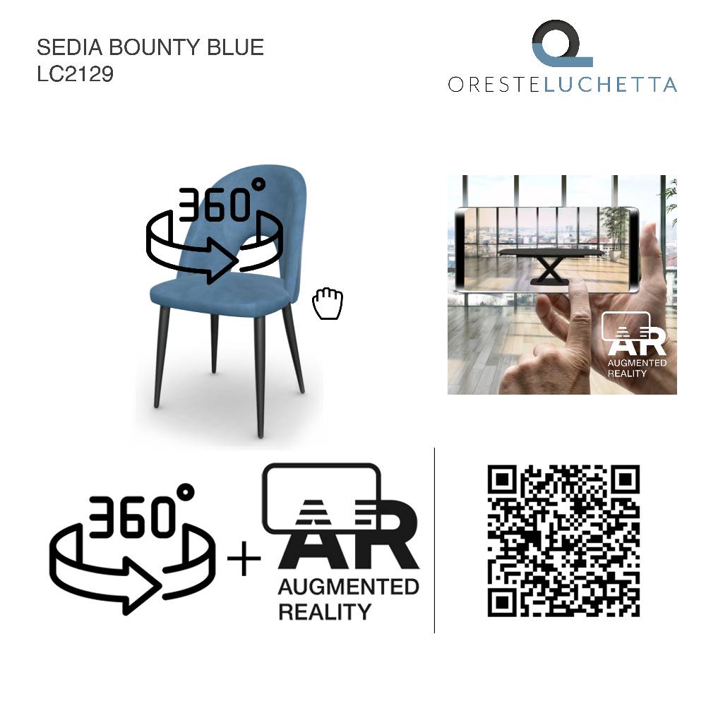 Oresteluchetta SEDIA BOUNTY BLUE Soddisfazione Garantita