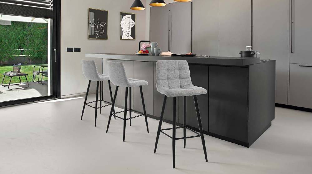 Oresteluchetta sgabello AMELIE LIGHT GREY Vendite Flash