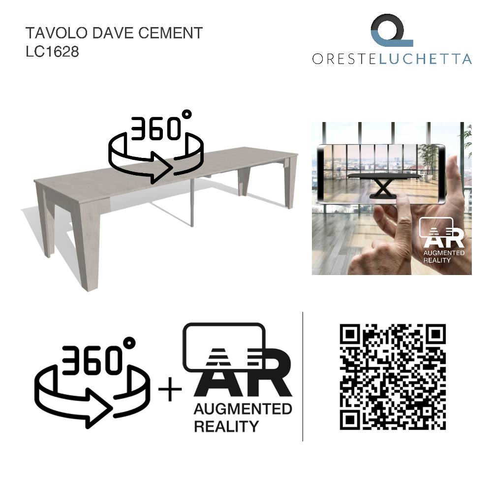 Oresteluchetta Tavolo / consolle DAVE CEMENT Nuovo