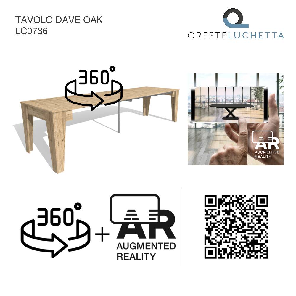 Oresteluchetta Tavolo / consolle DAVE OAK Qualità