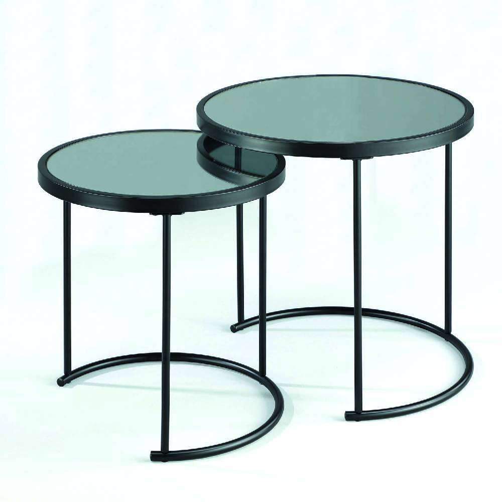 Oresteluchetta set 2 tavolini JAMIE BK Vendita calda