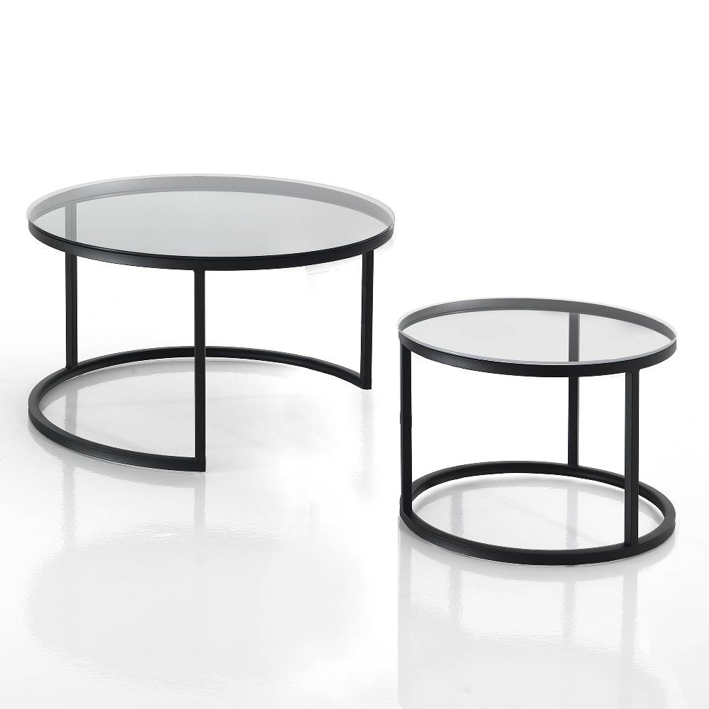 Oresteluchetta Set 2 tavolini LOGAN EVO CLEAR Latest stili