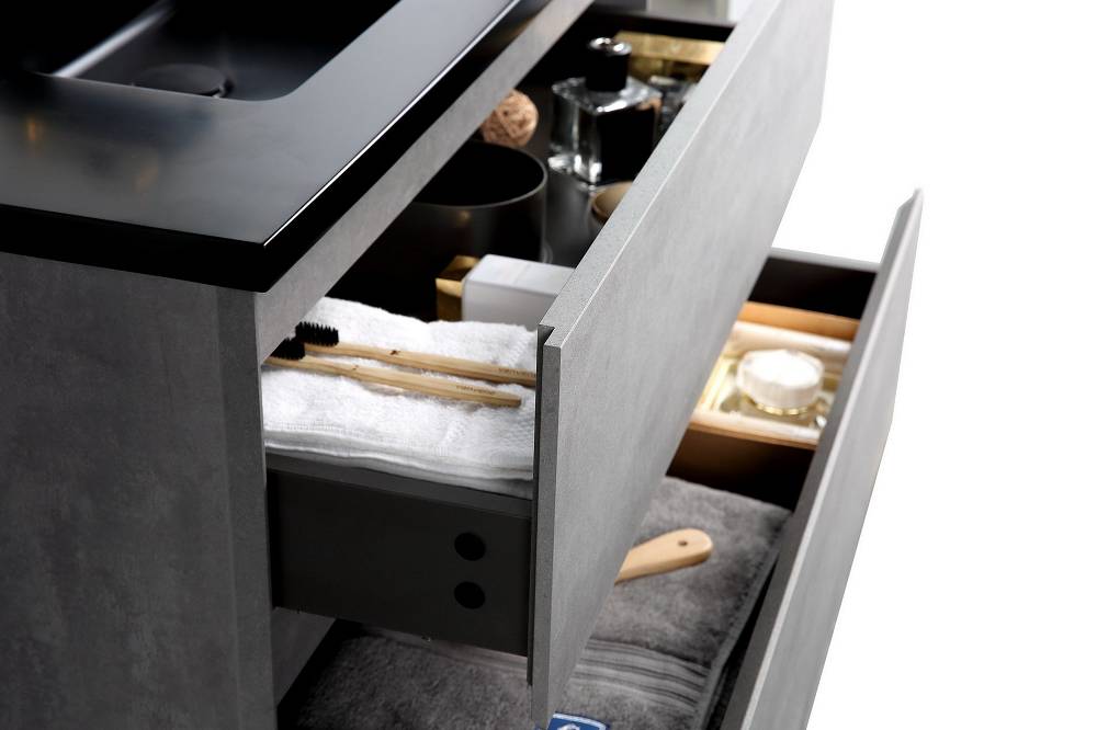 Oresteluchetta Mobile bagno ANNAT BLACK CEMENT 90 Offerta esclusiva