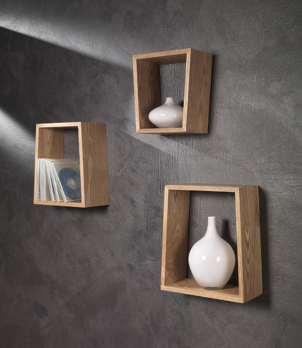 Oresteluchetta Set 3 mensole EYES WOOD In vendita