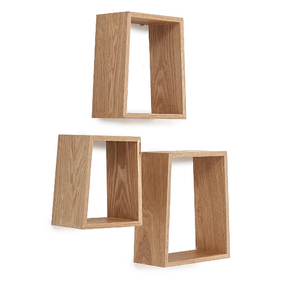 Oresteluchetta Set 3 mensole EYES WOOD In vendita