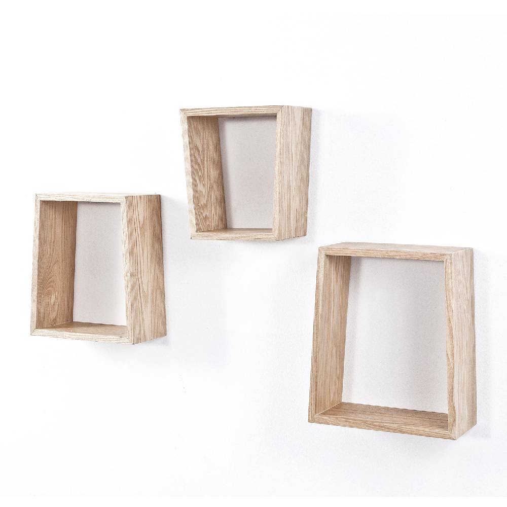 Oresteluchetta Set 3 mensole EYES WOOD In vendita