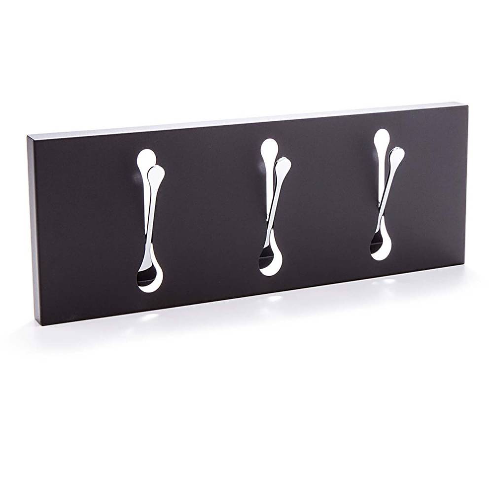 Oresteluchetta appendiabiti da muro AUSTIN 3 BLACK Offerta natalizia