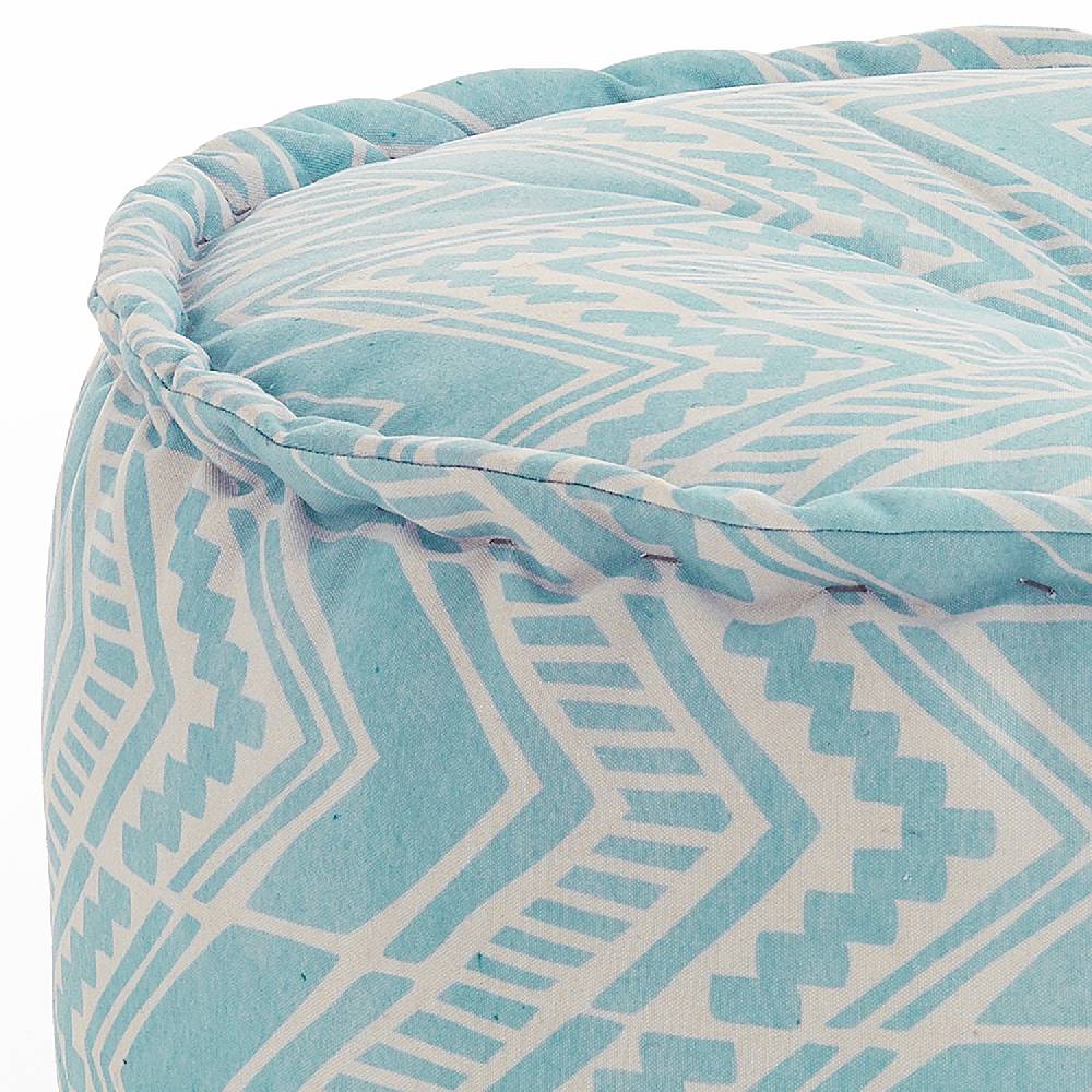 Oresteluchetta Pouf OUTDOOR YANTRA IKAT MINT Italia