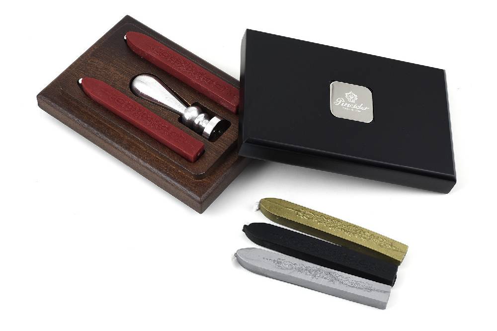 Pineider Sigillo personalizzato con ceralacca - in cofanetto Pineider Prezzo Ridotto