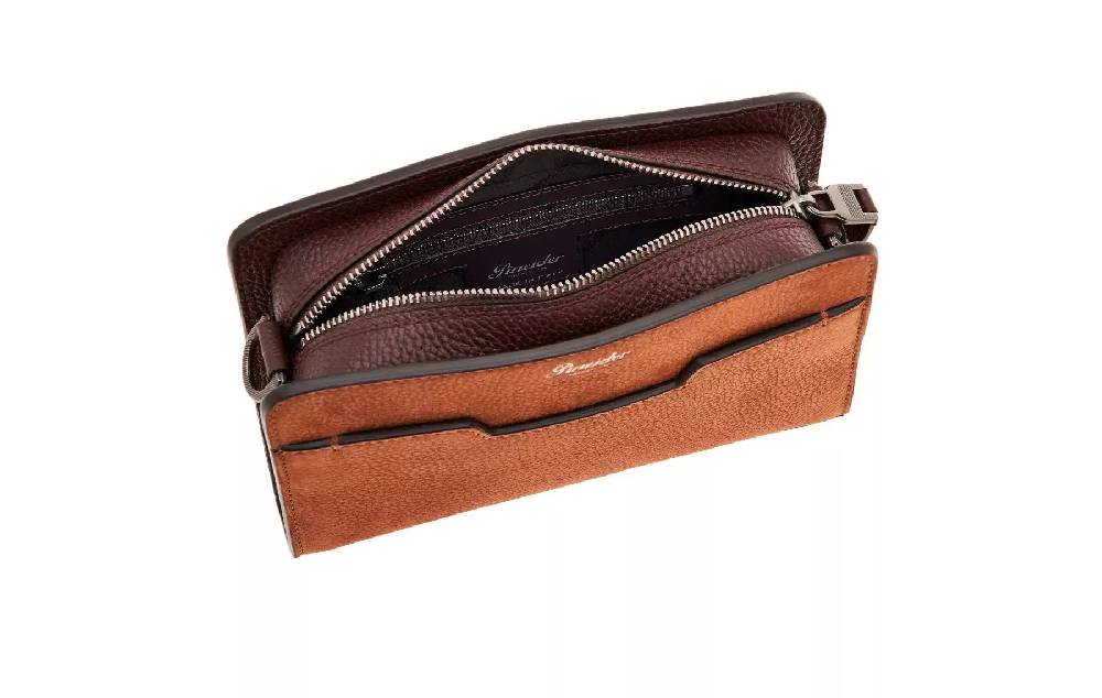 Pineider Odette Crossbody in Nabuk Saldi