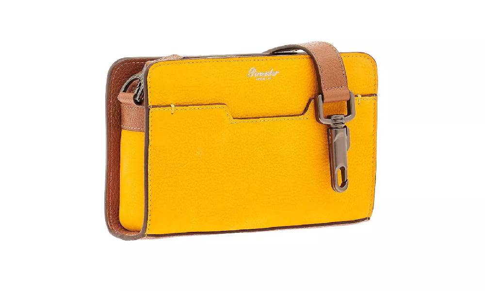 Pineider Odette Crossbody in Nabuk Saldi