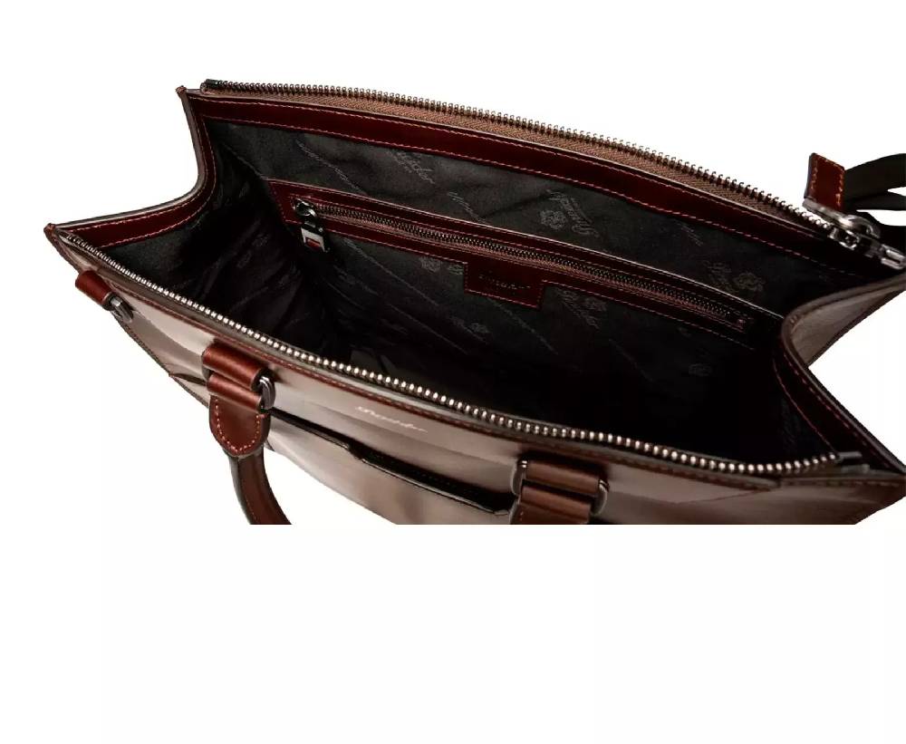 Pineider Florence Shopping Bag in Metro Smooth Nuova