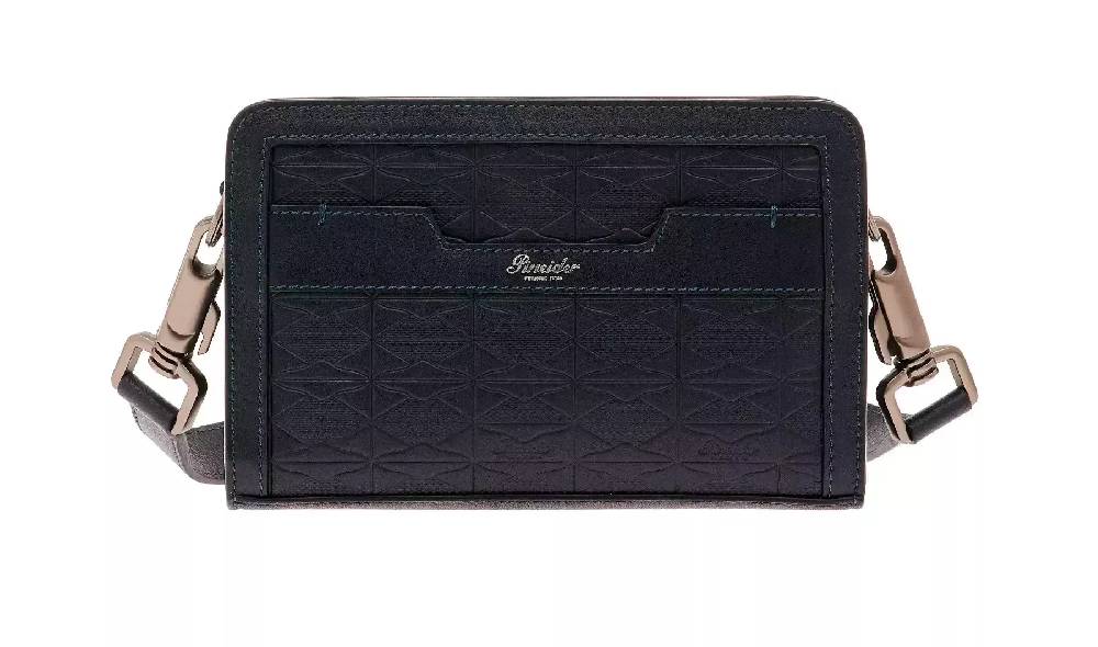 Pineider Odette Crossbody in Embossed Empress