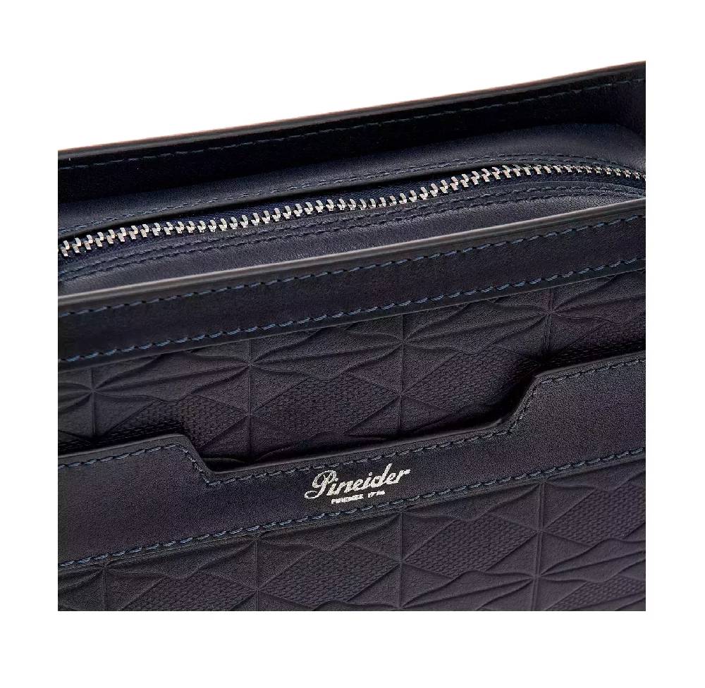 Pineider Odette Crossbody in Embossed Empress Moda