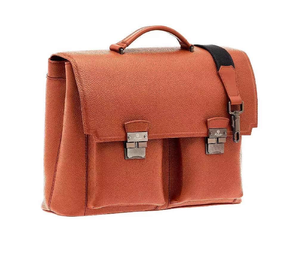 Pineider Double Briefcase in Bottalato Hotsell