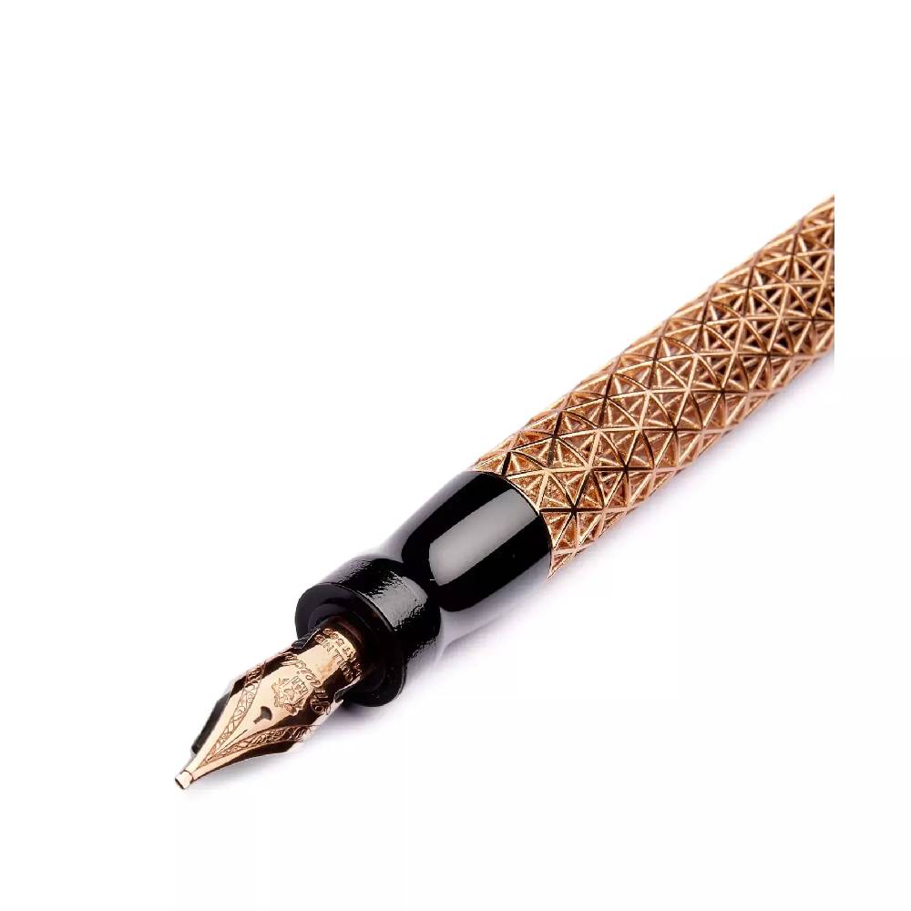 Pineider Penna Stilografica Psycho- Pennino in Oro 14KT Vendite Flash