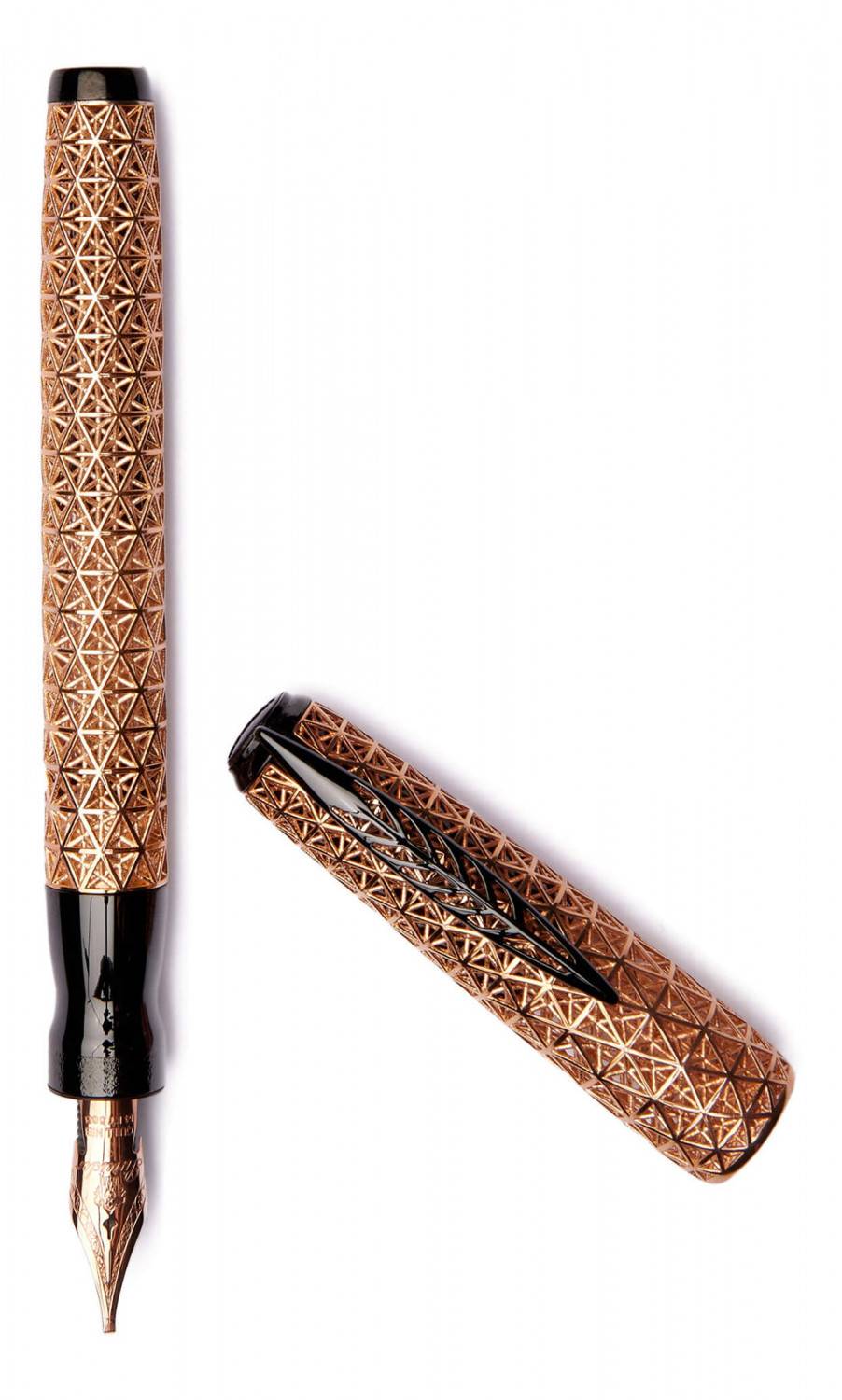 Pineider Penna Stilografica Psycho- Pennino in Oro 14KT Vendite Flash