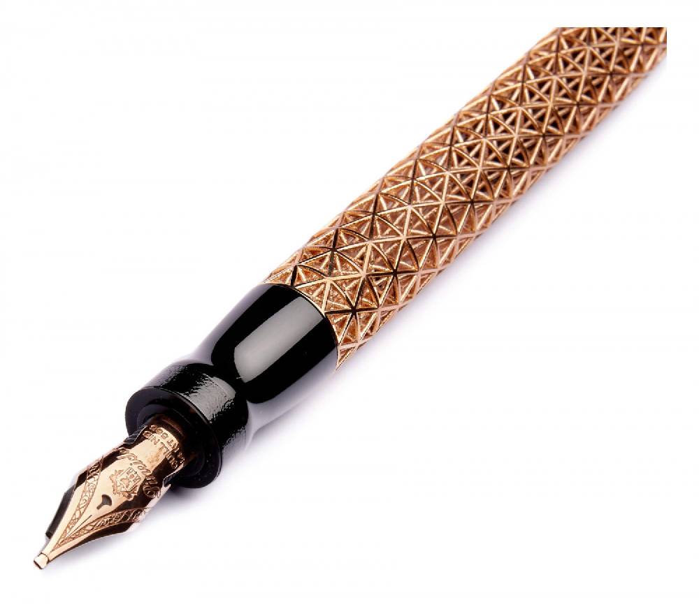 Pineider Penna Stilografica Psycho- Pennino in Oro 14KT Vendite Flash