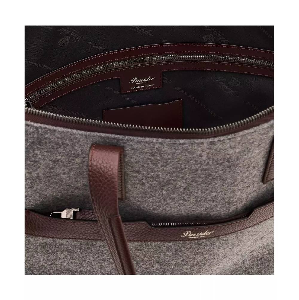 Pineider Saddle Tote Bag in Wool Vendita