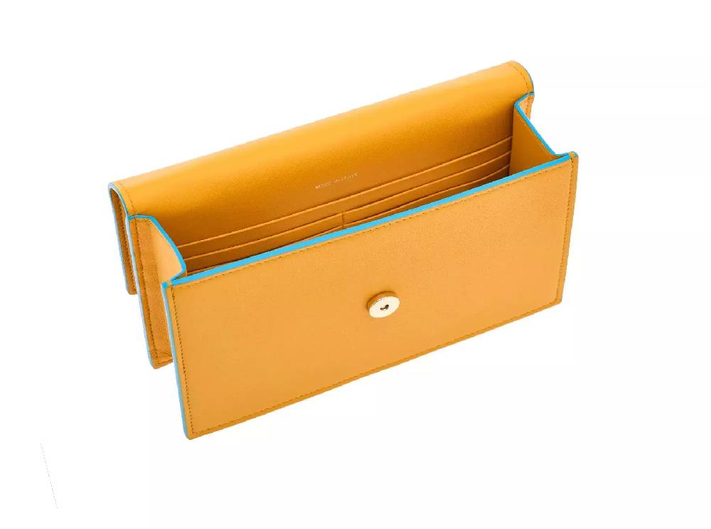Pineider Flap Shoulder Bag in Metro Smooth Pezzi Unici