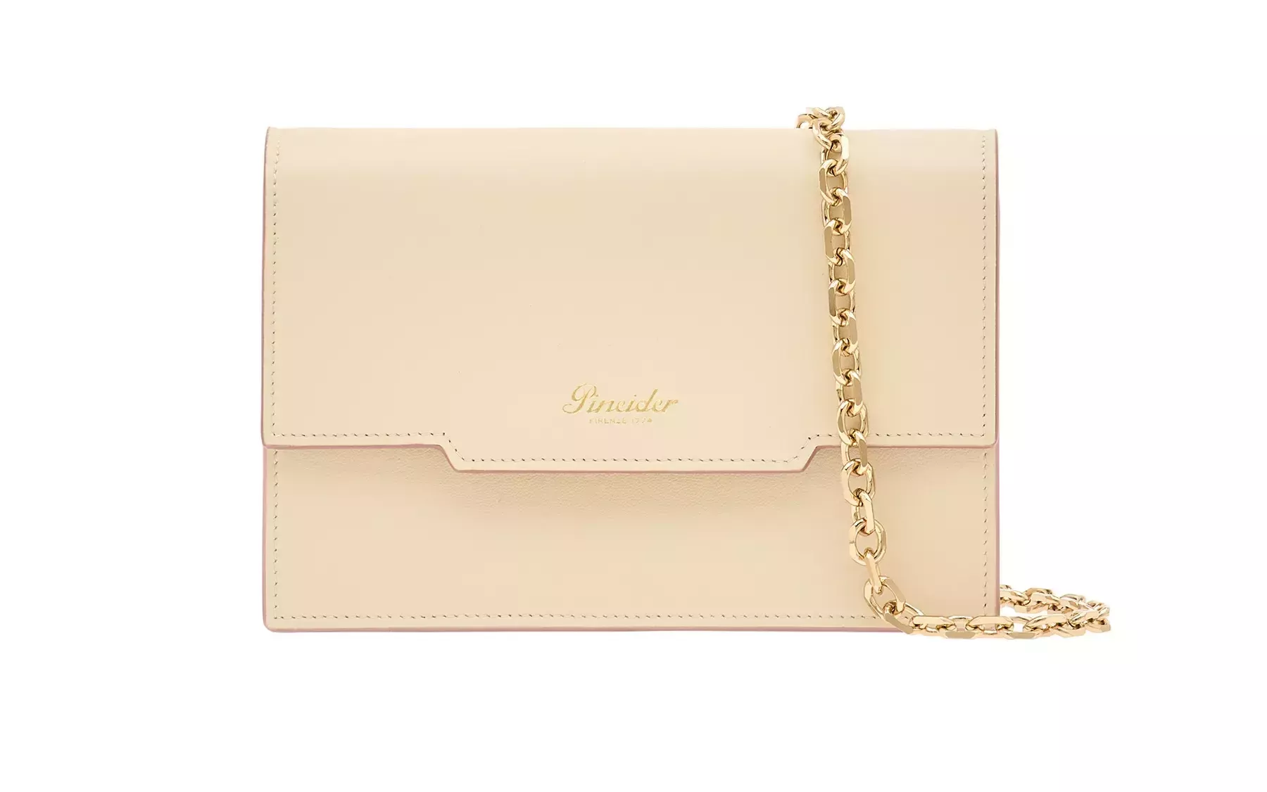 Pineider Flap Shoulder Bag in Metro Smooth Pezzi Unici