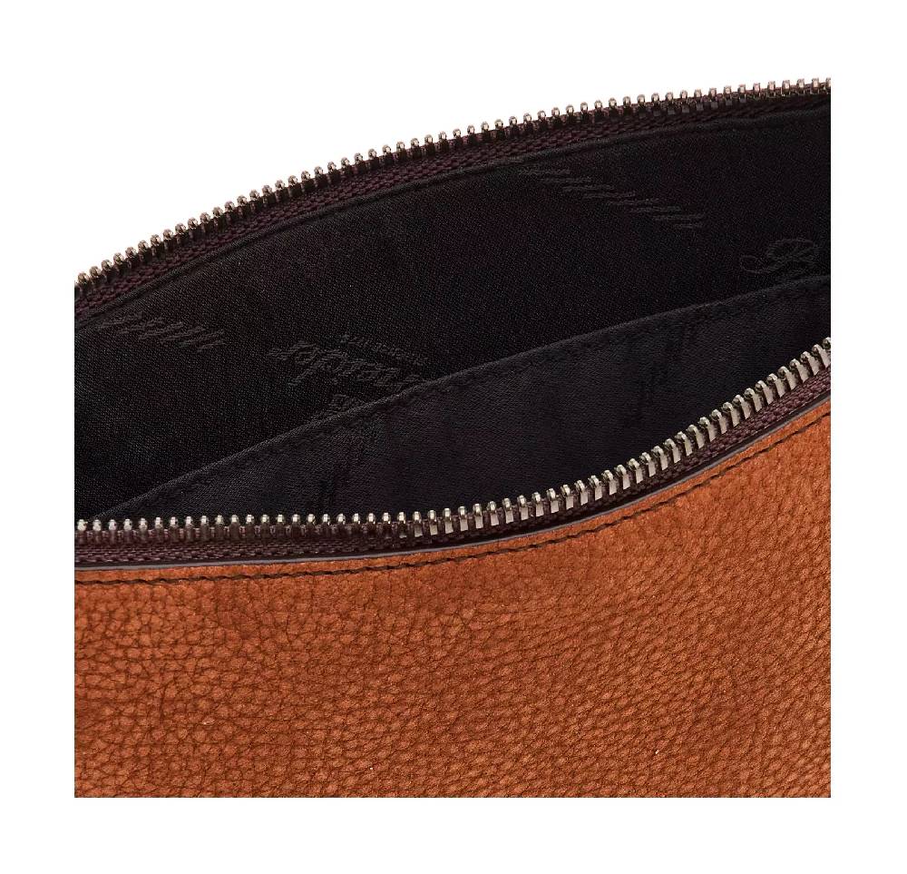 Pineider Pouch Medium in Nabuk Vendite Flash