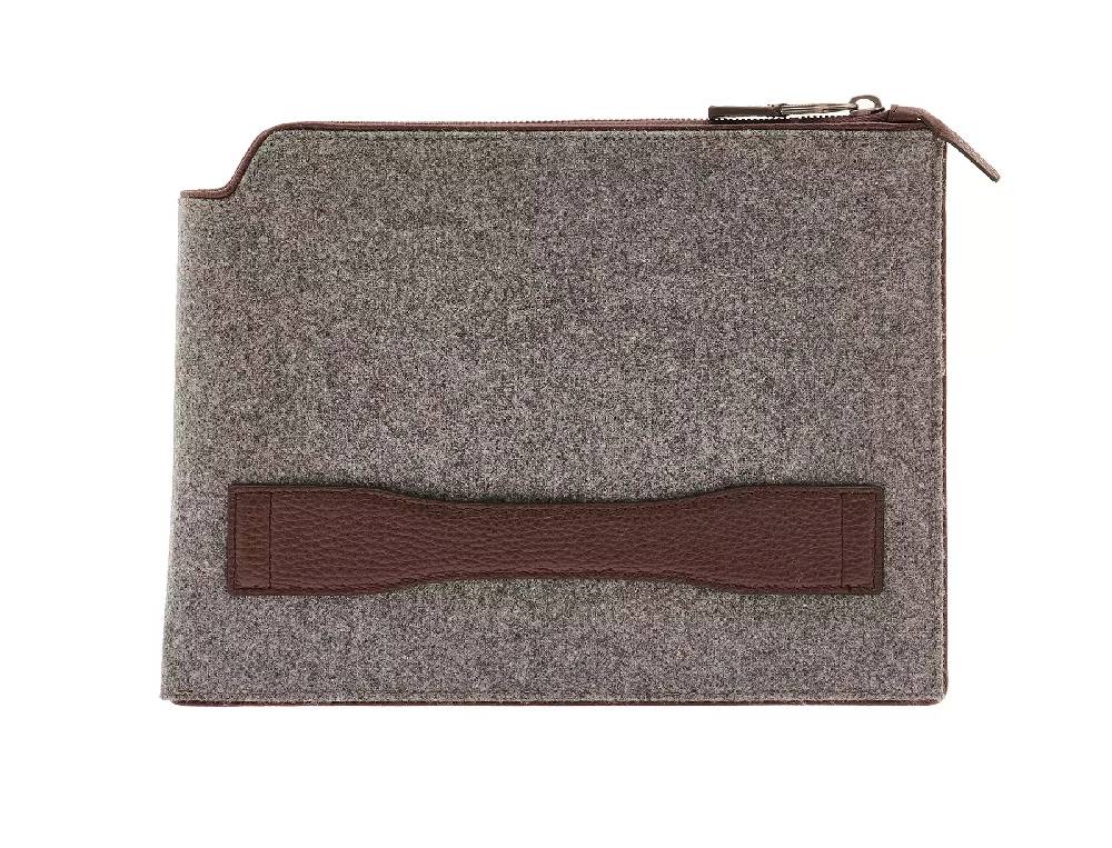 Pineider Pouch Medium in Wool Nuova
