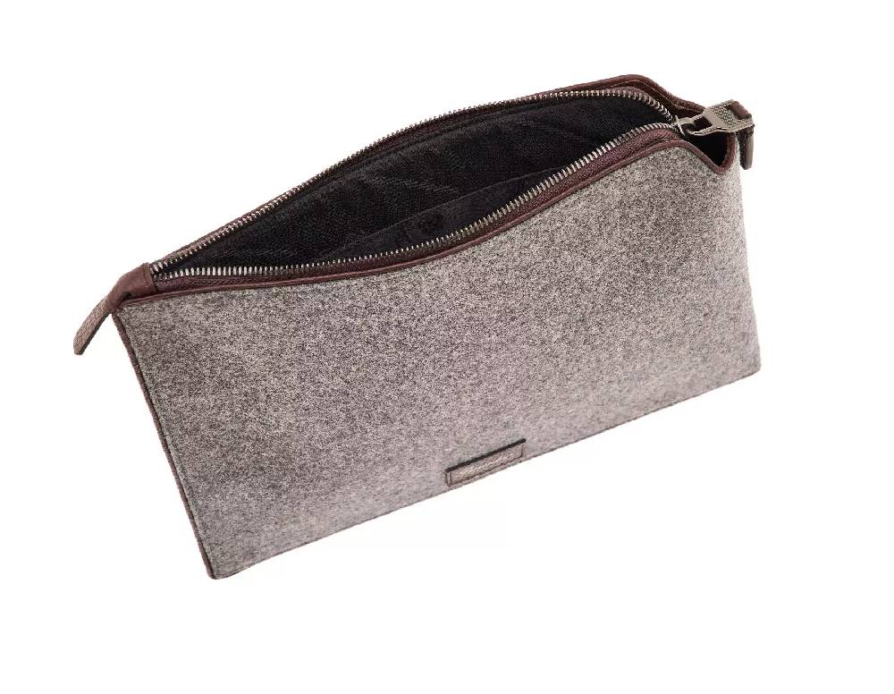 Pineider Pouch Medium in Wool Nuova