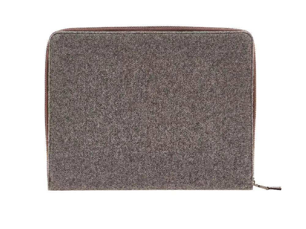 Pineider Porta ipad con zip in Wool Moda