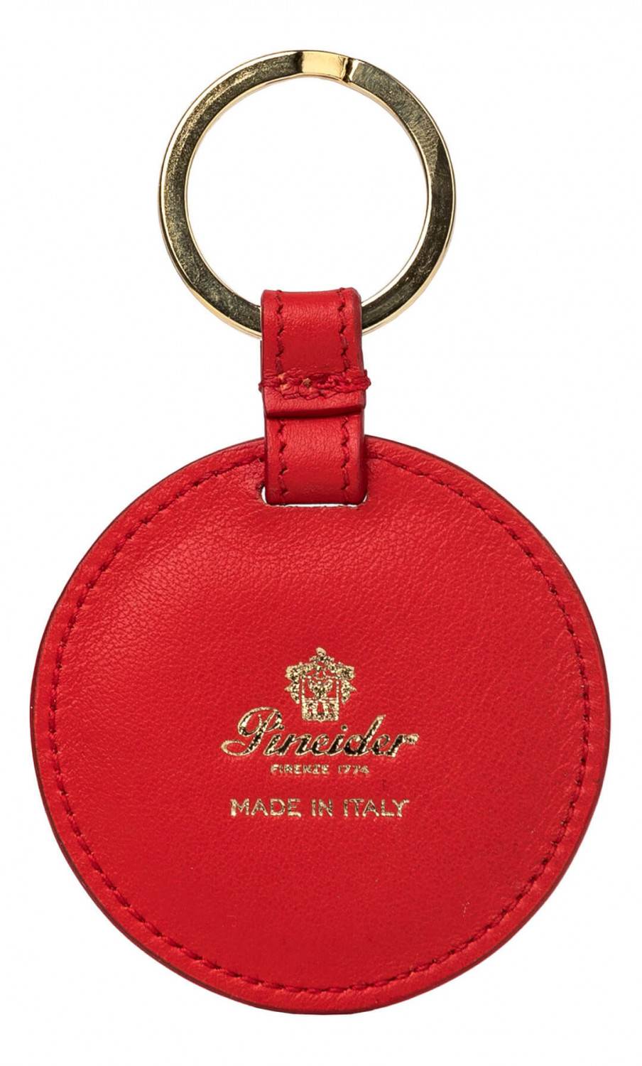 Pineider Portachiavi con Cuore in Pelle Nuovo