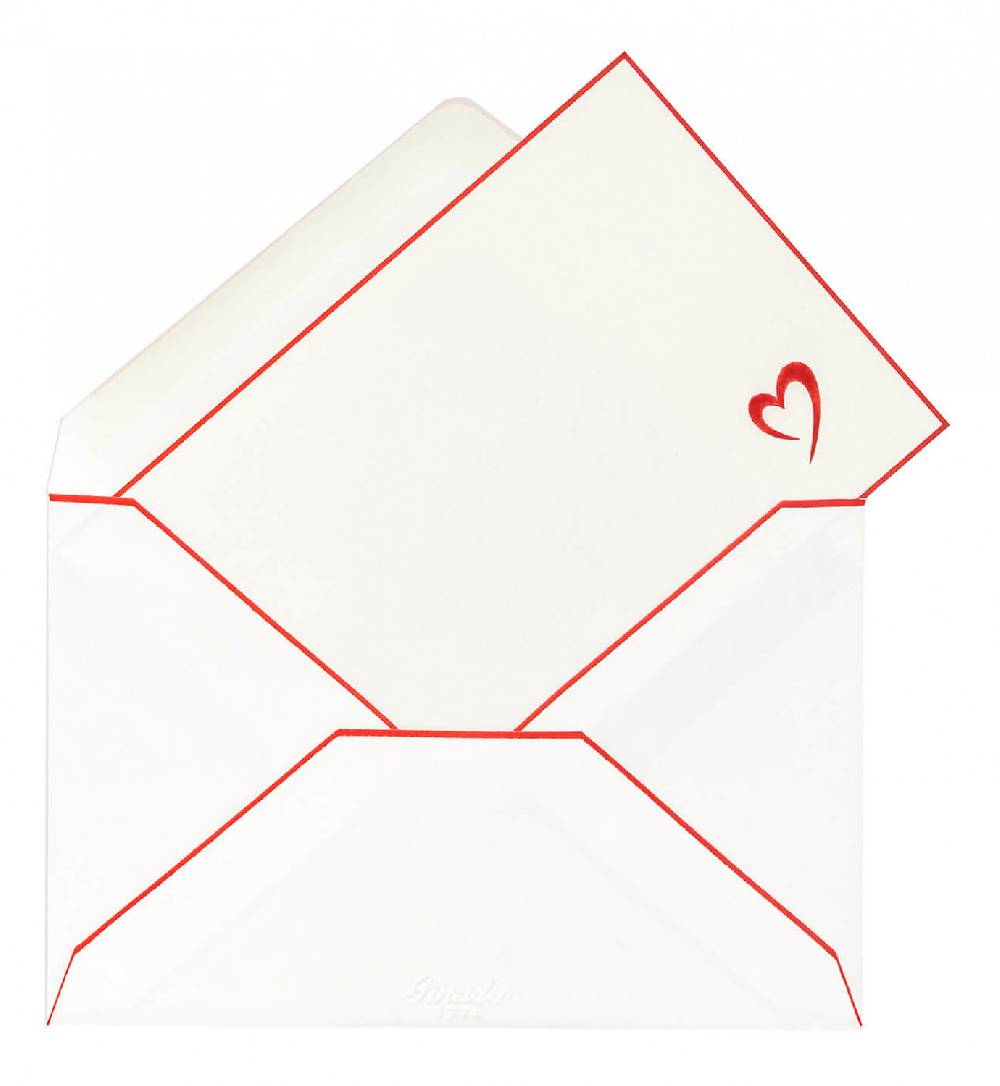 Pineider Portachiavi con Cuore in Pelle Nuovo