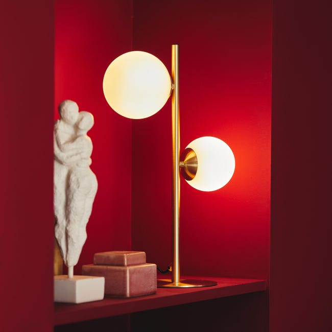Leroymerlin Lampada da tavolo glamour Callas 2xG9 INSPIRE Offerte