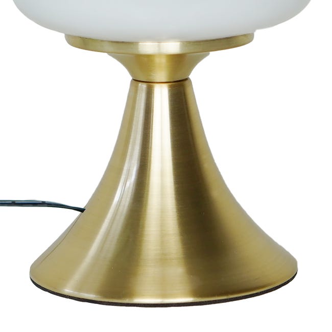 Leroymerlin Lampada da tavolo LED glamour Kinoko touch ottone luce calda 450 LUMEN INSPIRE Hotsell