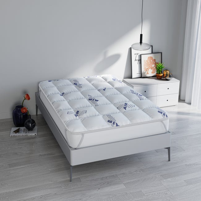 Leroymerlin TOPPER AIR TRASPIRANTE CON ELASTICI SOFFIETTO 3 CM SINGOLO 80x195 cm Negozio online di fabbrica