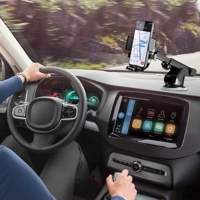 Leroymerlin Porta Cellulare Auto Ventosa Cruscotto Universale – Supporto Smartphone Macchina - Nero Offerta speciale
