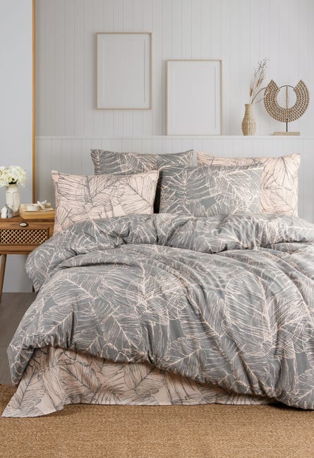 Leroymerlin Set letto BOTANIK 260 x 240 cm - Grigio Shopping online