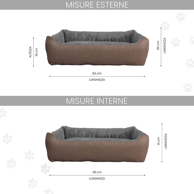 Leroymerlin CUCCIA LOVE SOGNI E CAPRICCI PETS 84x66 cm TORTORA Offerta esclusiva