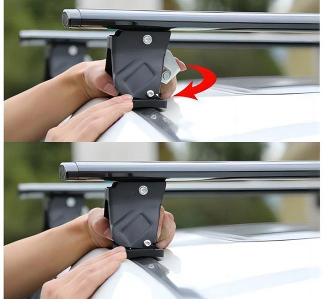 Leroymerlin Rebeca Shop® Barre Da Tetto Portapacchi Universali Con Serratura Antifurto Nero Adatte Per Auto Con Tetto Liscio Senza Barre Longitudinali 130cm Smaltimento dello stoccaggio