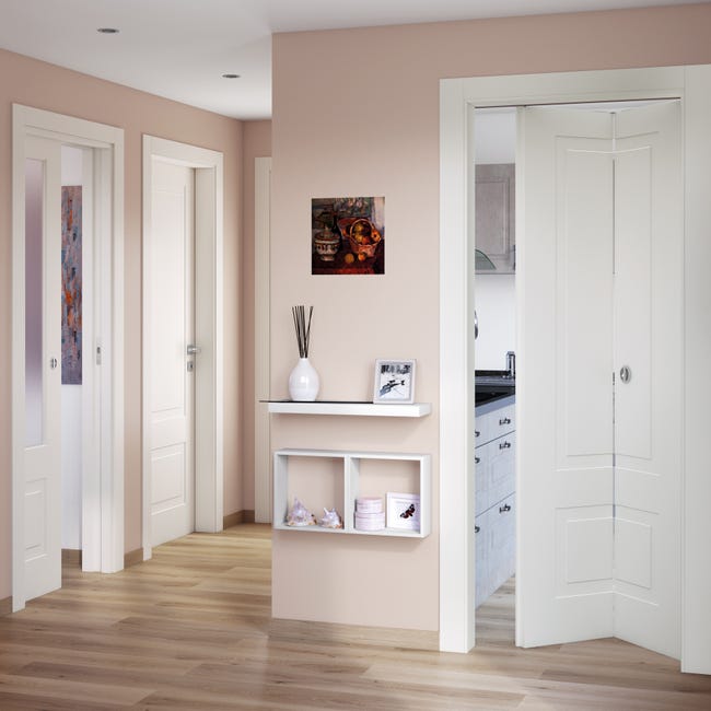 Leroymerlin Porta tamburata battente Shibuya bianco L 70 x H 210 cm destra Ritorno libero