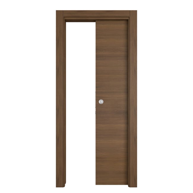 Leroymerlin Porta tamburata scorrevole Stenophylla marrone L 70 x H 210 cm reversibile ACQUISTA ORA