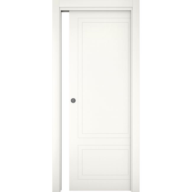 Leroymerlin Porta tamburata scorrevole Nobel bianco L 80 x H 210 cm reversibile Ultimi due giorni